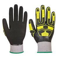 Portwest Waterproof HR Cut Impact Glove (Grey...