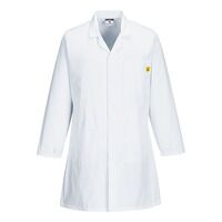CLEARANCE Portwest Anti-Static ESD Coat (Whit...