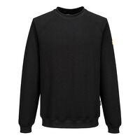 Portwest Anti-Static ESD Sweatshirt (Black / ...