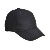 Portwest Six Panel Baseball Cap (Black / R)