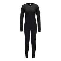 Portwest Womens Thermal Base Layer Set (Black...