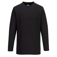 Portwest Long Sleeve T-Shirt (Black / XXL / R...