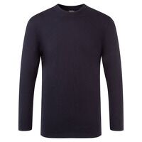 Portwest Cotton Long Sleeved T-Shirt (Navy NV...