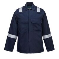 Portwest Bizweld Work Flame Resistant Jacket (Navy / XXL / Regular Fit)