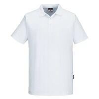Portwest Mesh Air Pro Polo Shirt Short Sleeved Polo Shirt (White / XXXL / Regular Fit)