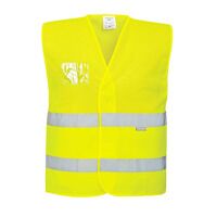 Portwest Hi-Vis Half Mesh Two Band Vest (Yell...