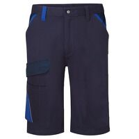 Portwest WX1 Two Tone Cotton Shorts (Navy/Roy...