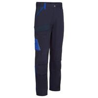Portwest WX1 Lightweight Cotton Work Trousers (Navy/Royal / 47 / Regular Fit)