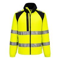 Portwest WX2 Eco Hi-Vis Fleece (Yellow/Black ...