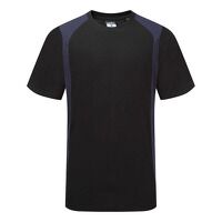 Portwest WX2 Short Sleeved T-Shirt (Black/Nav...