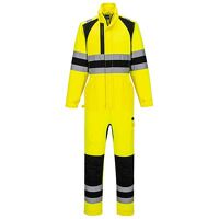 Portwest WX2 Eco Hi-Vis Coverall (Yellow/Blac...