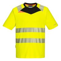 Portwest DX4 Hi-Vis Short Sleeved T-Shirt (Ye...