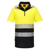 Portwest DX4 Hi-Vis Zip Class 1 Polo Shirt S/...