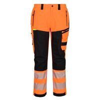 Portwest DX4 Hi-Vis Rain Trouser (Orange/Blac...