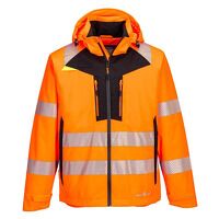 Portwest DX4 Hi-Vis Rain Jacket (Orange / XXX...