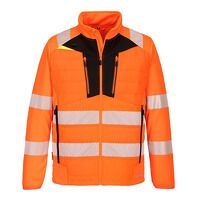 Portwest DX4 Hi-Vis Hybrid Baffle Jacket (Ora...
