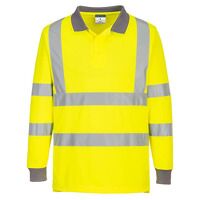 Portwest Eco Hi-Vis Long Sleeved Polo Shirt (...