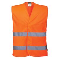 Portwest ES1 Essential HV Two Band Vest (Orange / XXXL / Regular Fit)