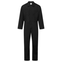 Portwest ES1 Essential Zip Boilersuit (Black ...