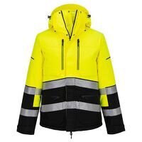 Portwest EV4 Hi-Vis Winter Jacket (Yellow/Bla...