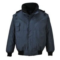 Portwest 4-in-1 Bomber Jacket (Navy / XL / Re...