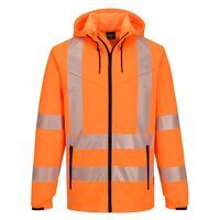 Portwest KX3 Sport Hi-Vis Zipped Hoodie  (Ora...
