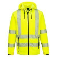 Portwest KX3 Sport Hi-Vis Zipped Hoodie  (Yel...