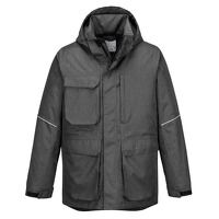 Portwest KX3 Parka Jacket (Grey Marl / L / Re...