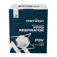 Portwest Moulded FFP3 Valved Respirator (Pk10...
