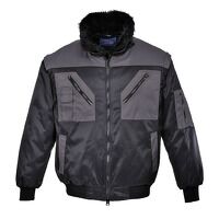 Portwest Two Tone Pilot Jacket (Black/Grey / ...