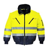 Portwest Hi-Vis 3-in-1 Contrast Pilot Jacket ...