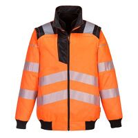 Portwest PW3 Hi-Vis 3-in-1 Pilot Jacket (Oran...
