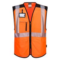 Portwest PW3 Hi-Vis Executive Vest  (Orange/B...