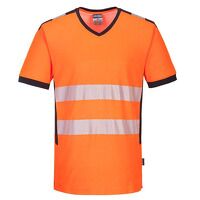 Portwest PW3 Hi-Vis V-Neck Mesh Insert Short ...