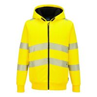 Portwest PW321 Hi-Vis Zipped Winter Hoodie (Y...