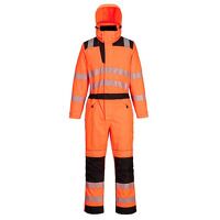 Portwest PW3 Hi-Vis Rain Coverall (Orange/Bla...