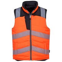 Portwest PW3 Hi-Vis Reversible Bodywarmer (Or...