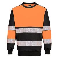 Portwest PW3 Hi-Vis Class 1 Sweatshirt (Orang...