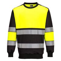 Portwest PW3 Hi-Vis Class 1 Sweatshirt (Yello...