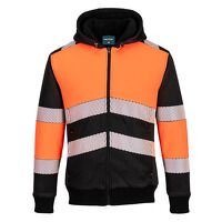 Portwest PW3 Zipped Class 1 Winter Hoodie (Or...