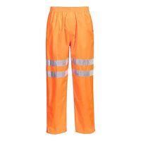Portwest Hi-Vis Rain Traffic Trousers (Orange...