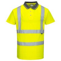 Portwest Hi-Vis Short Sleeved Polo Shirt (Yel...