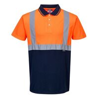 Portwest Hi-Vis Contrast Short Sleeved Polo S...
