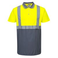 Portwest Two-Tone Polo (Yellow/Grey / XXL / R...