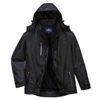 Portwest Outcoach Rain Jacket (Black / 6XL / ...