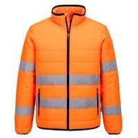 Portwest Hi-Vis Baffle Jacket (Orange/Black /...