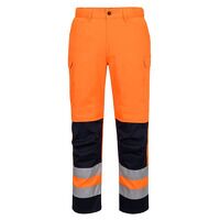 Portwest Hi-Vis Mesh Panel Trousers (Orange/N...