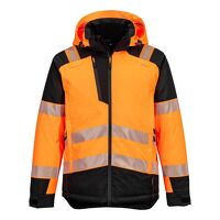 Portwest PW3 Hi-Vis Winter Jacket (Orange/Bla...