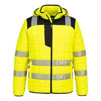 Portwest PW3 Hi-Vis Square Baffle Jacket (Yel...