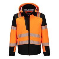 Portwest PW3 Hi-Vis Rain Jacket (3L) (Orange/...